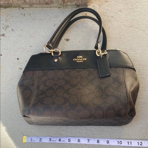 Coach Black and Brown Signature Tote Bag - Picture 2 of 9